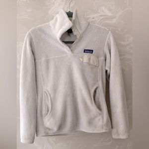 Fleece Patagonia XS retool 3/4 Pullover off white